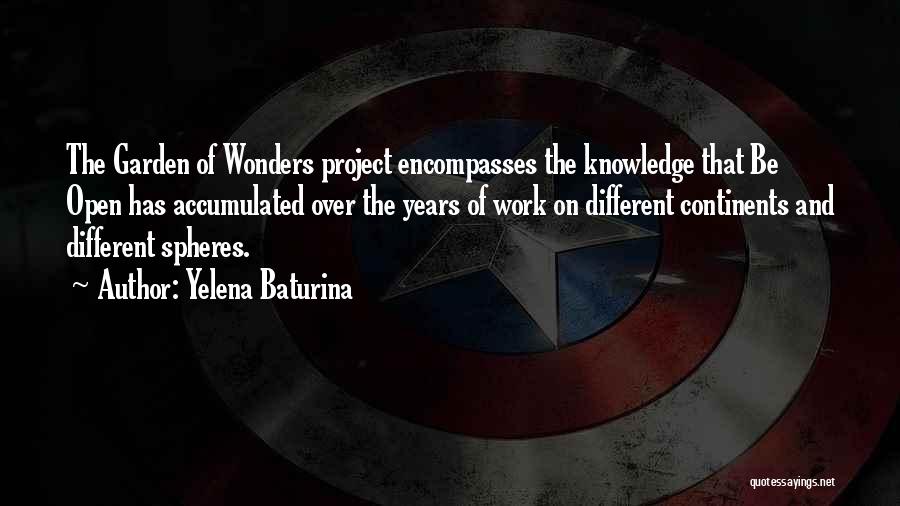 Project Work Quotes By Yelena Baturina