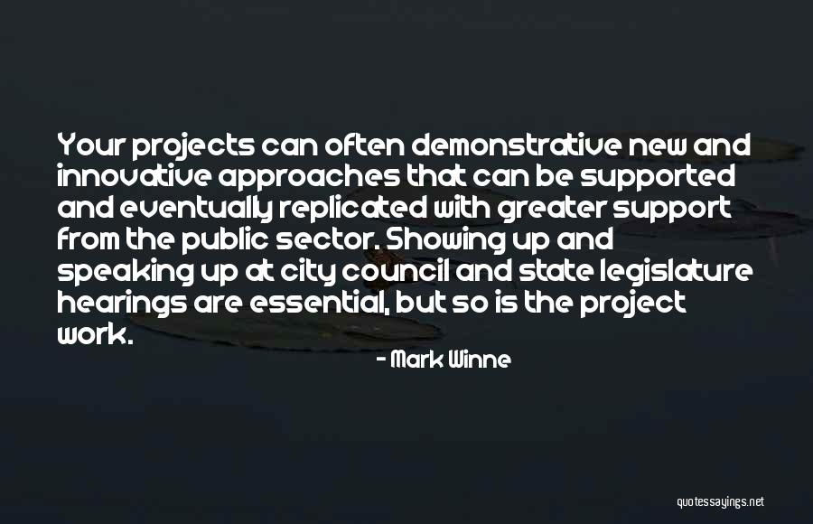 Projects At Work Quotes By Mark Winne Projects At Work Quotes By Mark Winne