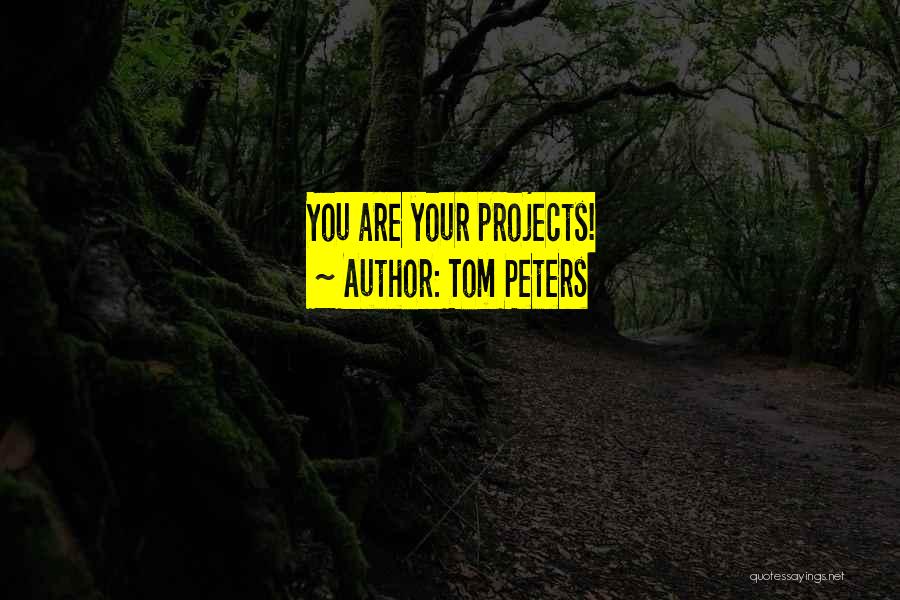 Projects Quotes By Tom Peters