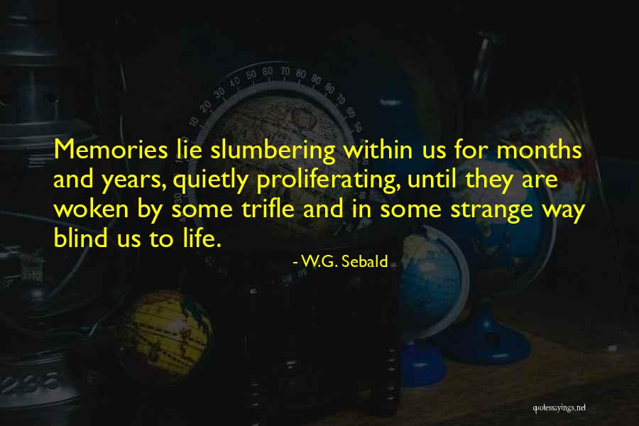 Proliferating 7 Quotes By W.G. Sebald