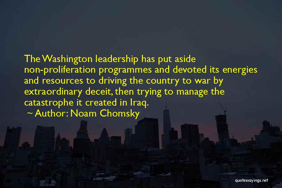 Proliferation Quotes By Noam Chomsky