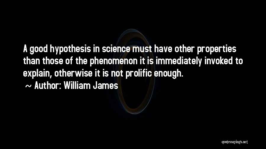 Prolific Quotes By William James