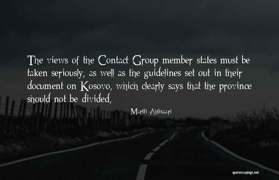 Prolongation Confinement Quotes By Martti Ahtisaari Prolongation Confinement Quotes By Martti Ahtisaari