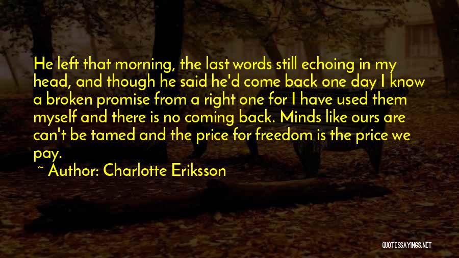 Promise And Lie Quotes By Charlotte Eriksson