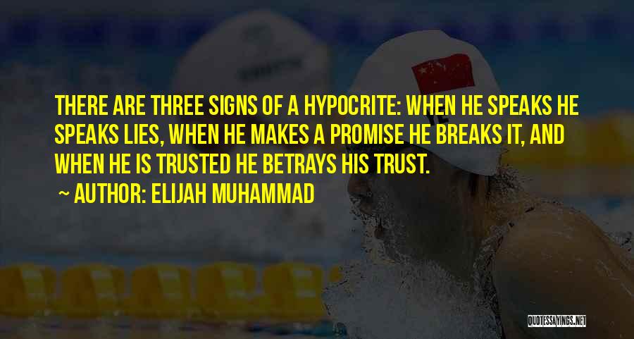 Promise And Trust Quotes By Elijah Muhammad