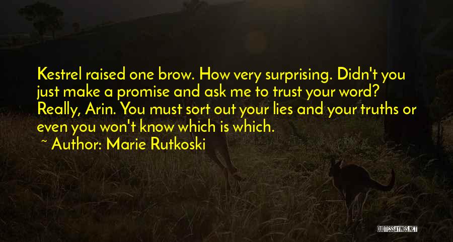 Promise And Trust Quotes By Marie Rutkoski