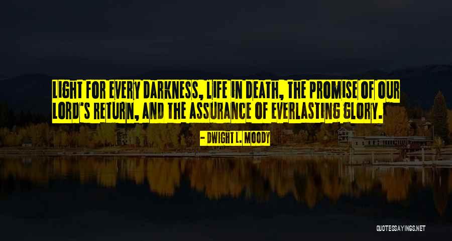 Promise Me Darkness Quotes By Dwight L. Moody