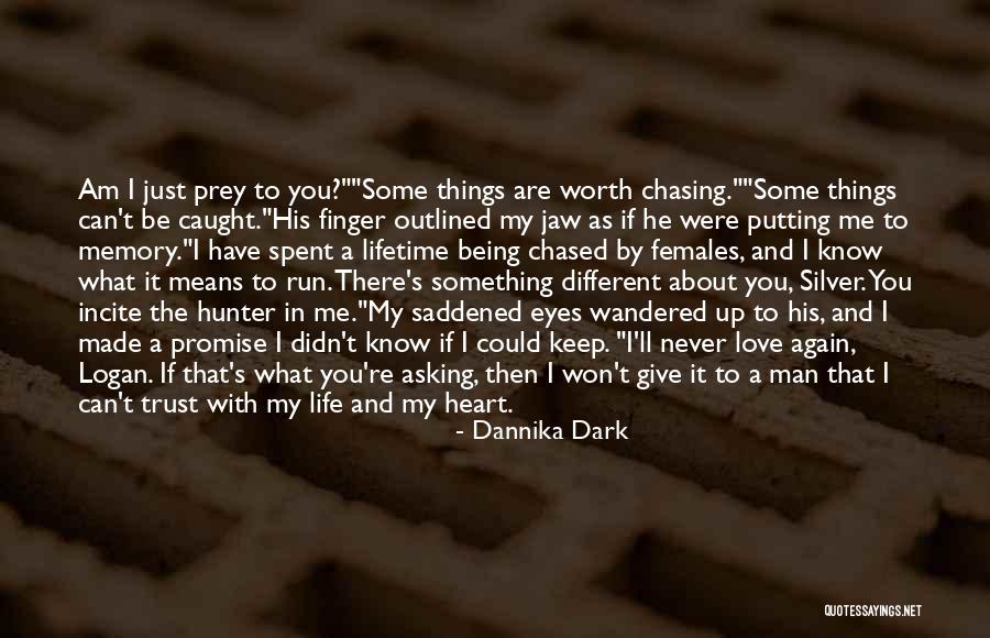 Promise Me Something Quotes By Dannika Dark