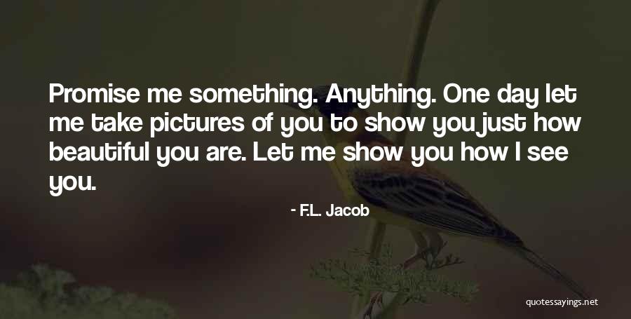 Promise Me Something Quotes By F.L. Jacob Promise Me Something Quotes By F.L. Jacob