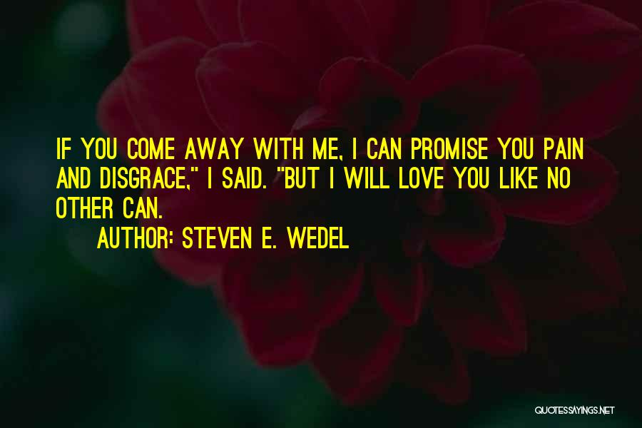 Promise Me You Love Me Quotes By Steven E. Wedel