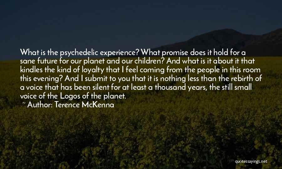 Promise Of The Future Quotes By Terence McKenna