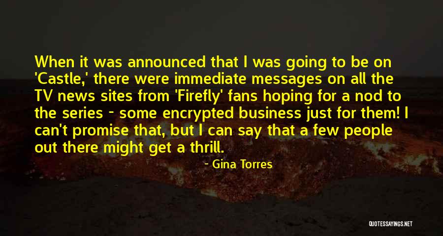Promise Quotes By Gina Torres Promise Quotes By Gina Torres
