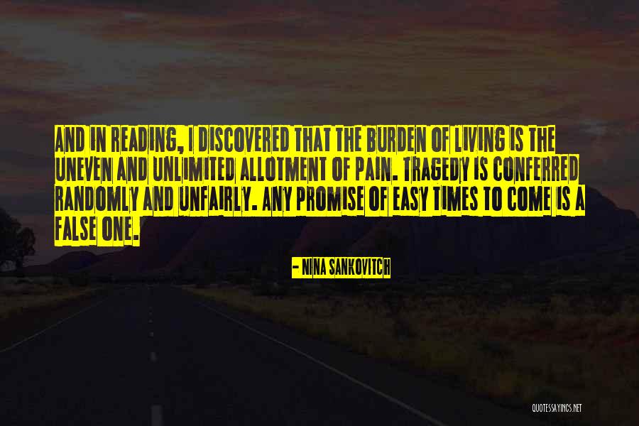 Promise Quotes By Nina Sankovitch Promise Quotes By Nina Sankovitch