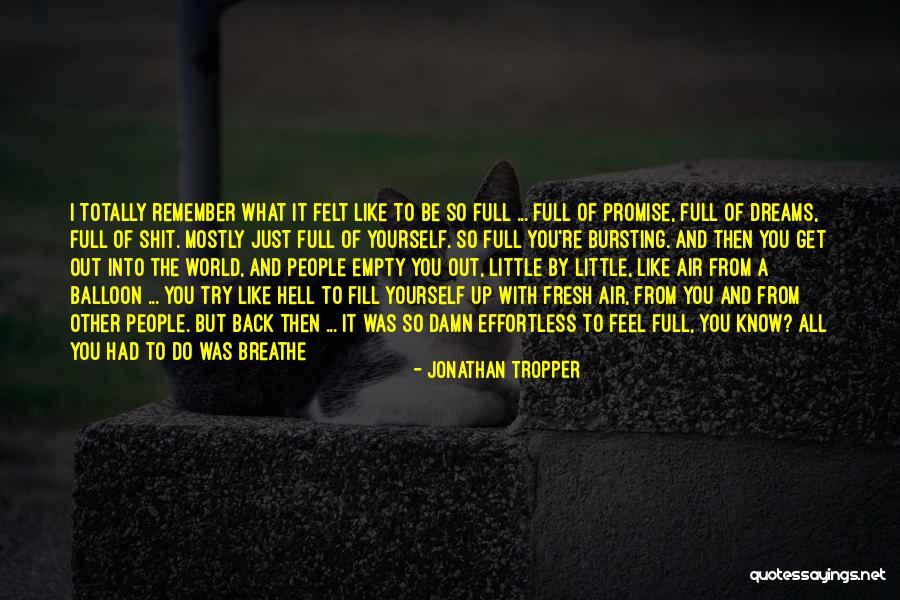 Promise Then Quotes By Jonathan Tropper