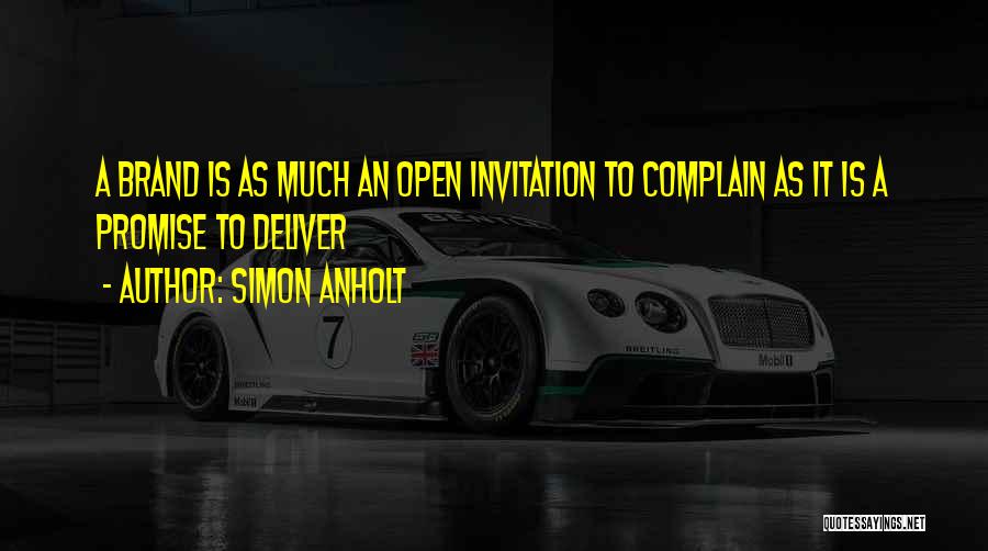 Promise To Deliver Quotes By Simon Anholt