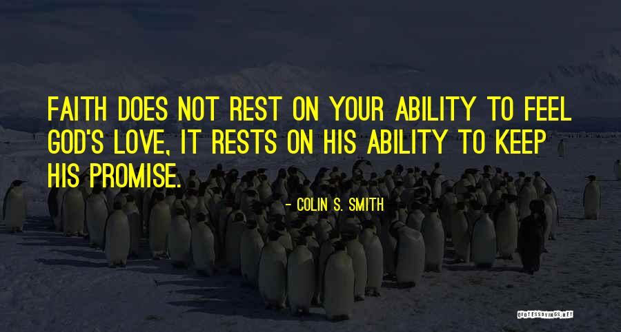 Promise To God Quotes By Colin S. Smith Promise To God Quotes By Colin S. Smith