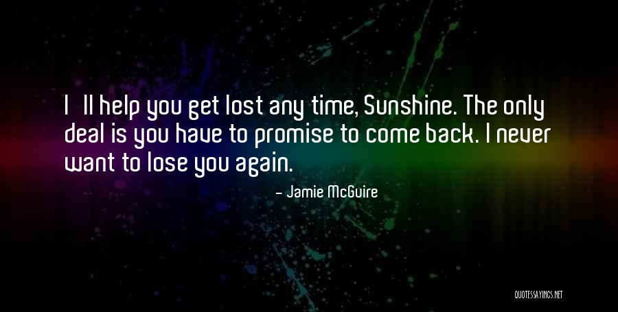 Promise To You Quotes By Jamie McGuire