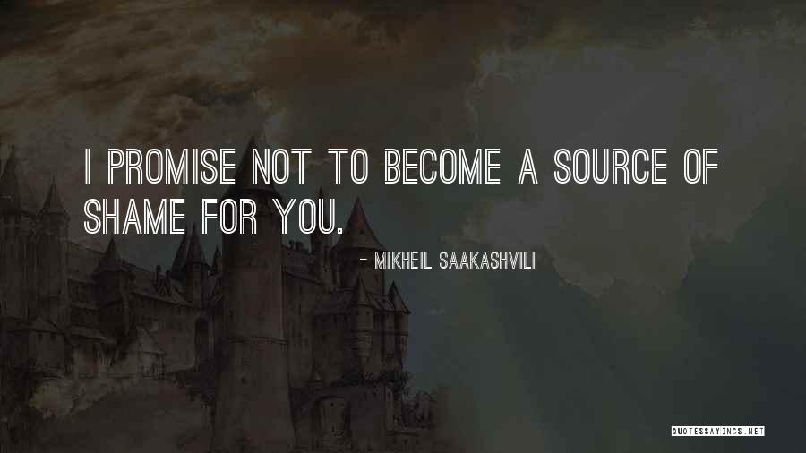 Promise To You Quotes By Mikheil Saakashvili