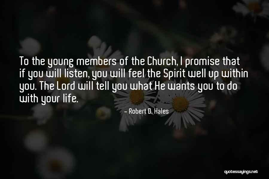 Promise To You Quotes By Robert D. Hales