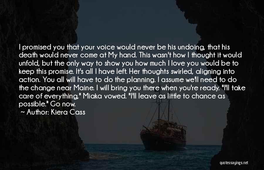 Promise Will Never Leave You Quotes By Kiera Cass