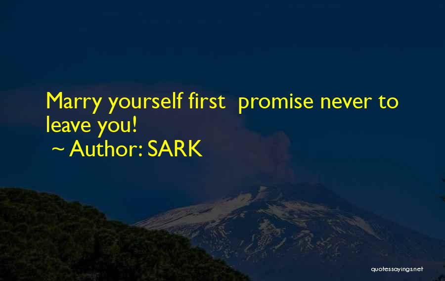 Promise Will Never Leave You Quotes By SARK