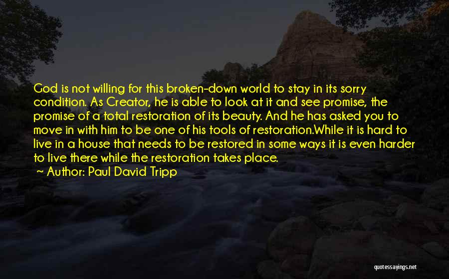 Promise You The World Quotes By Paul David Tripp