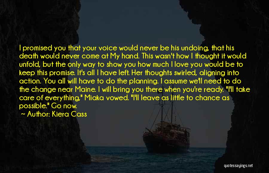 Promise You Will Never Leave Me Quotes By Kiera Cass