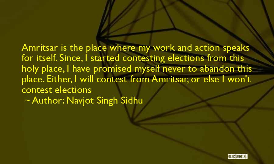 Promised Myself Quotes By Navjot Singh Sidhu