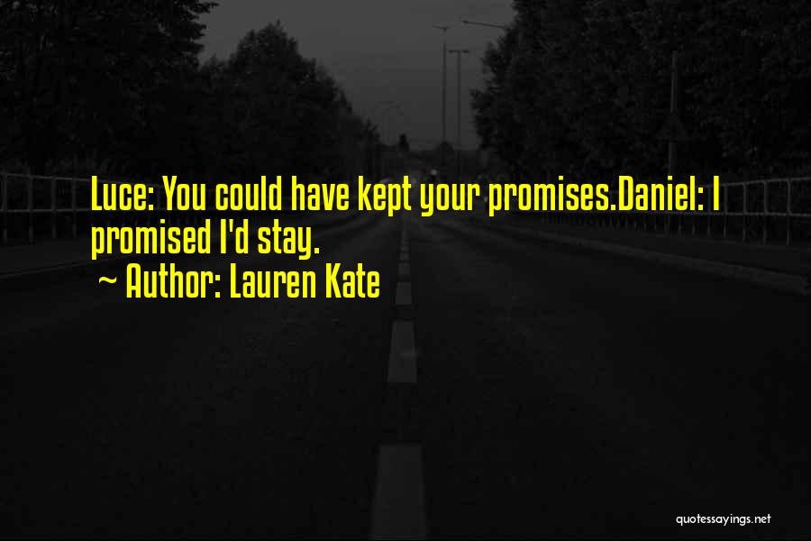 Promises Kept Quotes By Lauren Kate