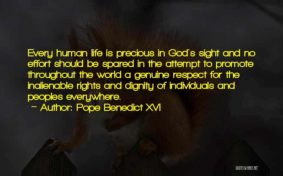 Promote Life Quotes By Pope Benedict XVI