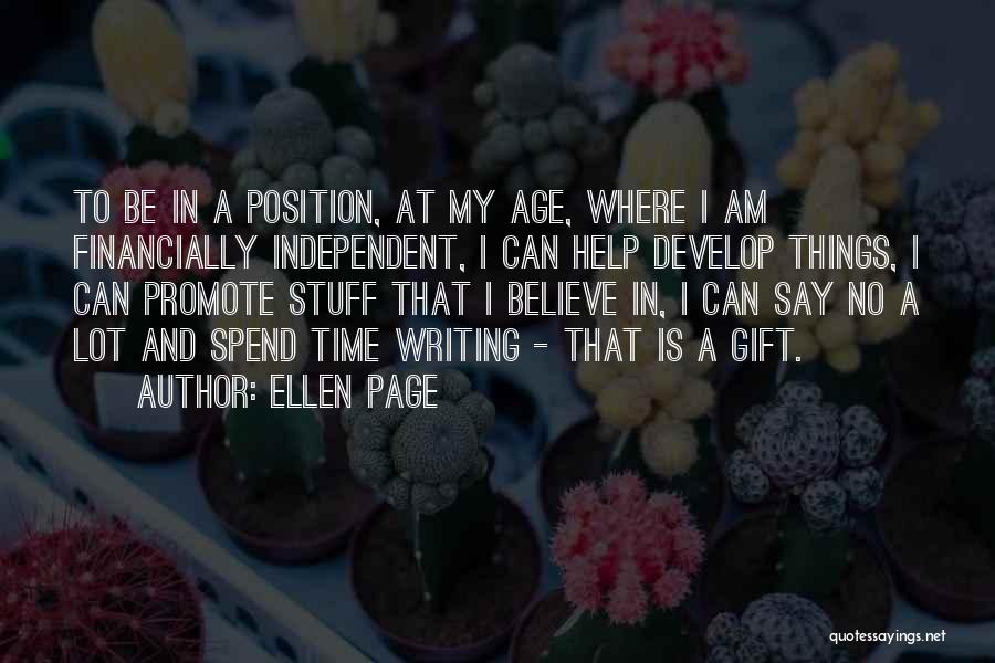 Promote Page Quotes By Ellen Page