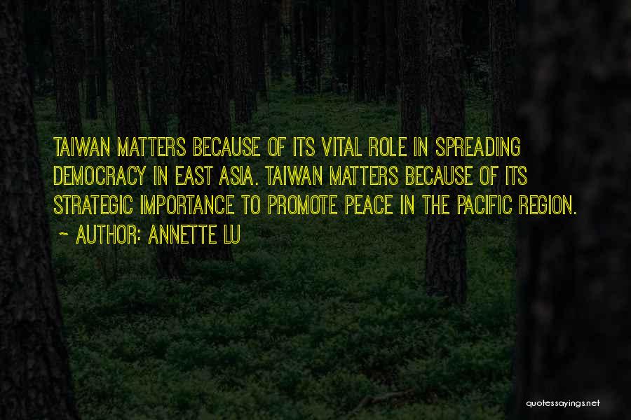 Promote Peace Quotes By Annette Lu