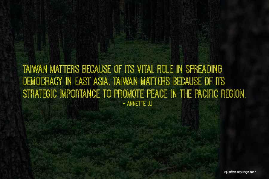 Promote Peace Quotes By Annette Lu