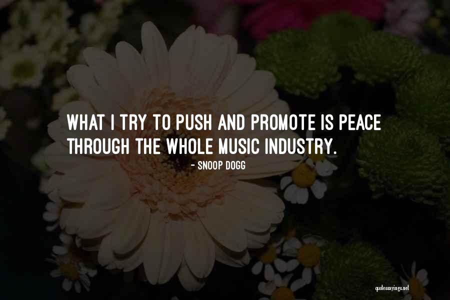 Promote Peace Quotes By Snoop Dogg