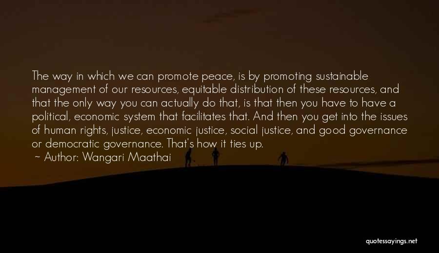 Promote Peace Quotes By Wangari Maathai