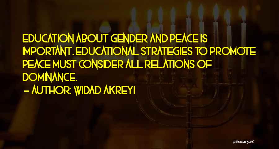 Promote Peace Quotes By Widad Akreyi
