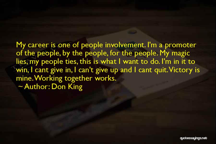 Promoter Quotes By Don King