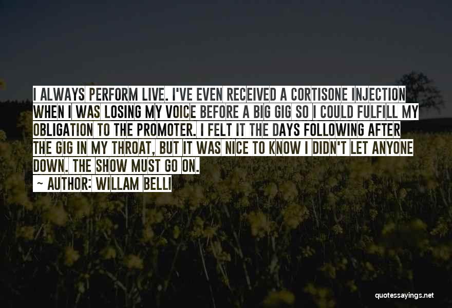 Promoter Quotes By Willam Belli