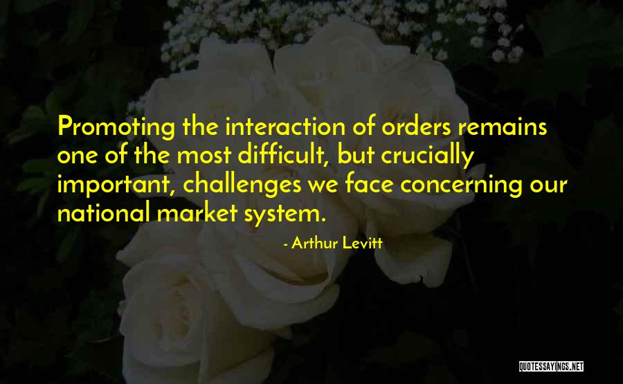 Promoting Yourself Quotes By Arthur Levitt