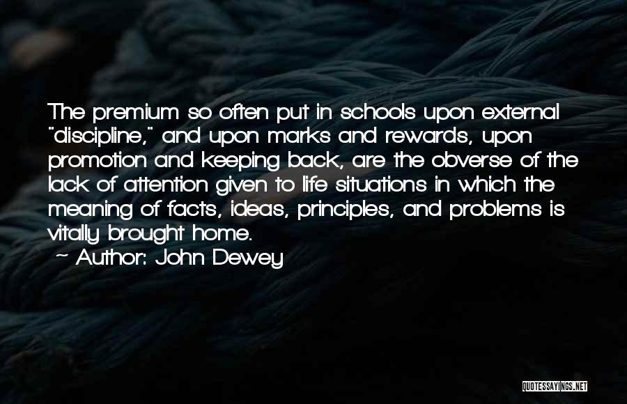 Promotion At School Quotes By John Dewey