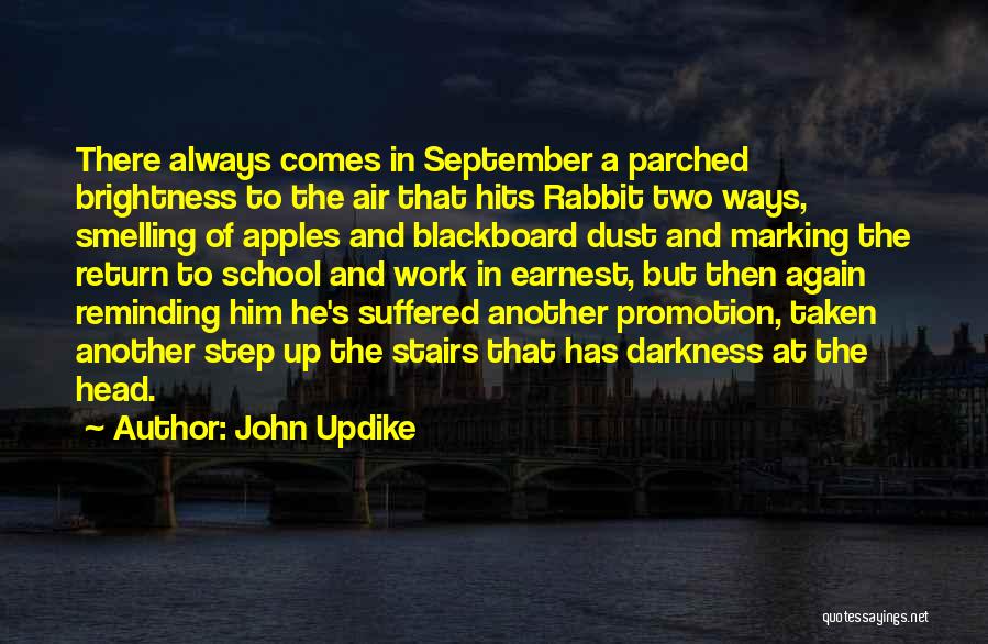 Promotion At Work Quotes By John Updike