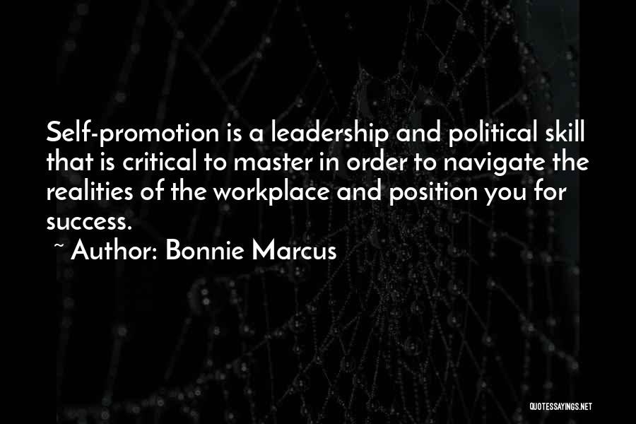 Promotion Success Quotes By Bonnie Marcus