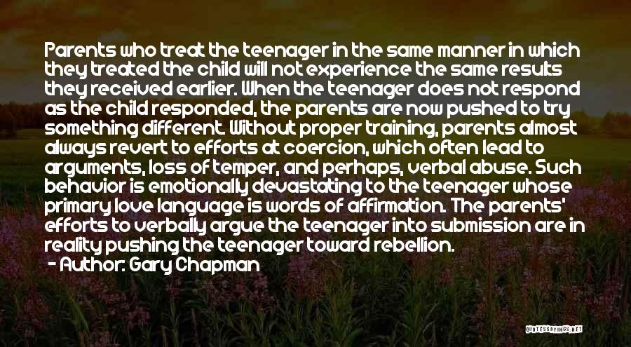 Proper Behavior Quotes By Gary Chapman