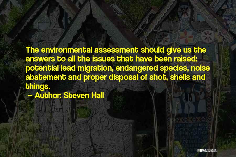 Proper Disposal Quotes By Steven Hall