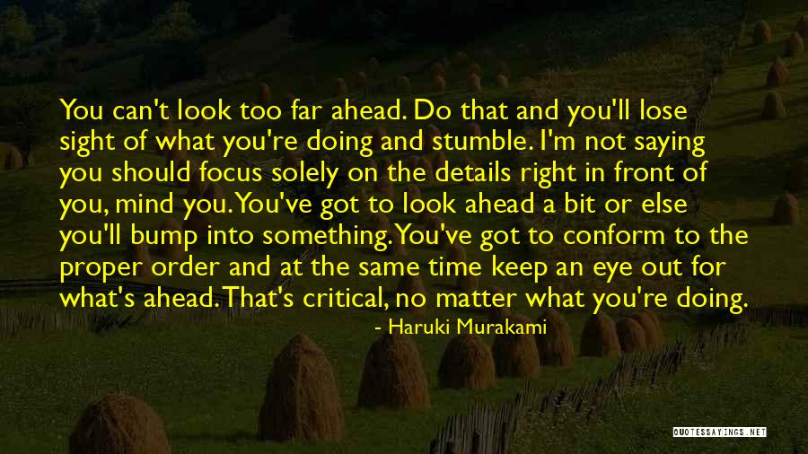 Proper Time Quotes By Haruki Murakami Proper Time Quotes By Haruki Murakami