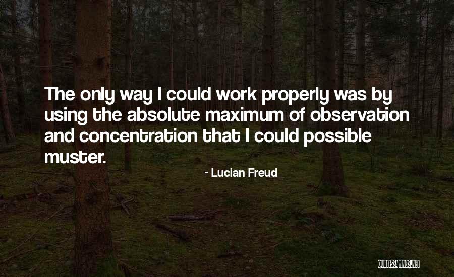 Properly Using Quotes By Lucian Freud