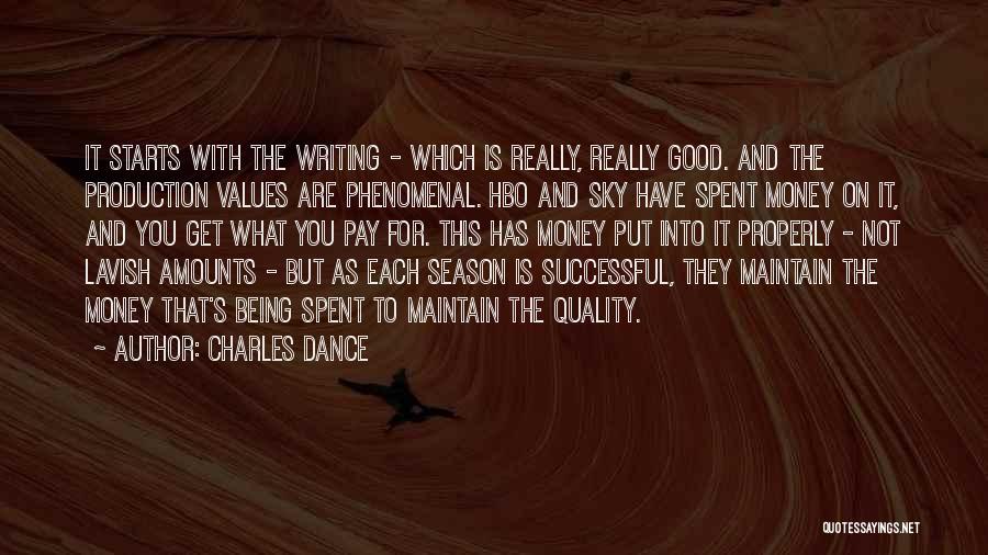 Properly Writing Quotes By Charles Dance