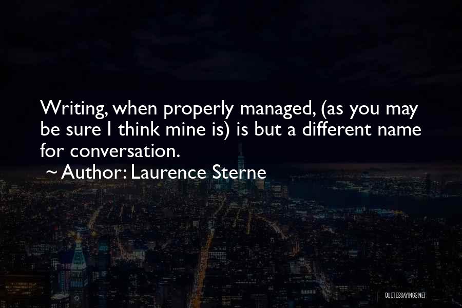 Properly Writing Quotes By Laurence Sterne