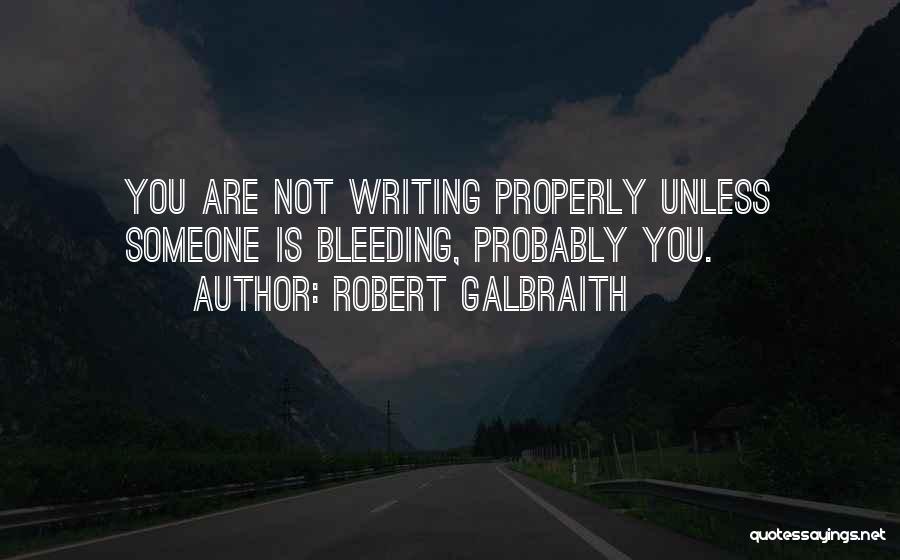 Properly Writing Quotes By Robert Galbraith