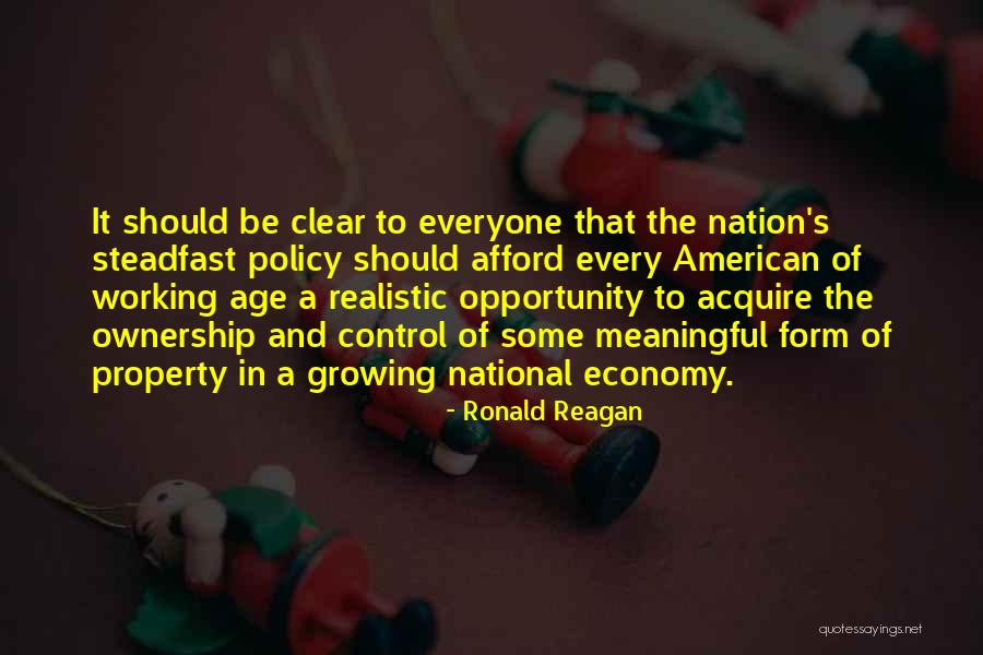 Property Quotes By Ronald Reagan